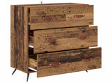 Chest of Drawers Old Wood 69.5 x 34 x 90 cm Engineered Wood 881486