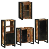 Bathroom Furniture Set 4 pcs Multicolour Solid Reclaimed Wood 3305701