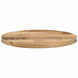 Table Top 60x3.8 cm Round Solid Wood Rough Mango 370008