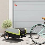Bike Trailer Black and Green 30 kg Iron 94039