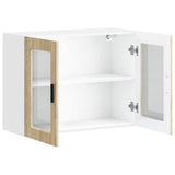 Kitchen Wall Cabinet with Glass Door Porto Sonoma Oak 854090