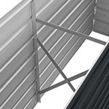 Raised Bed Anthracite Galvanised Steel 160x40x45 cm 45731