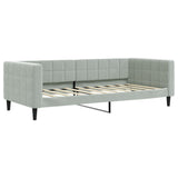 Daybed with Mattress Light Grey 90x190 cm Velvet 3196779