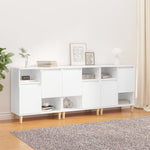 Sideboards 3 pcs White 60x35x70 cm Engineered Wood 3185735