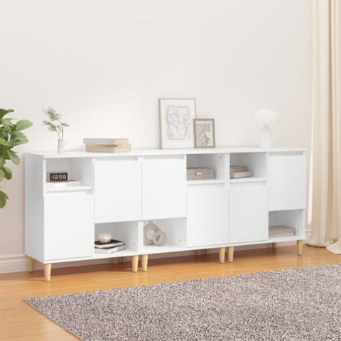 Sideboards 3 pcs White 60x35x70 cm Engineered Wood 3185735