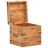 Chest 40x40x40 cm Solid Acacia Wood 289639