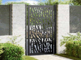 Garden Gate Black 100x200 cm Steel Trace Design 4100983