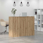 Reception Desk Artisan Oak 135x50x103.5 cm Engineered Wood 3324195