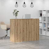 Reception Desk Artisan Oak 135x50x103.5 cm Engineered Wood 3324195