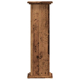 Plant Stand Old Wood 33x33x100 cm Engineered Wood 852985