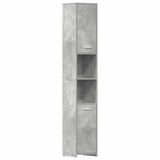 Bathroom Cabinet Concrete Grey 30x30x183.5 cm Engineered Wood 802601