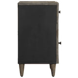 Bedside Cabinet Light Grey 50x33x60 cm Solid Wood Mango 4017800