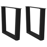 Coffee Table Legs V-Shape 2 pcs Black 50x cm Steel 4012628