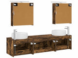 Bathroom Furniture Set 5 pcs Smoked Oak 3406995