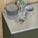 Kitchen Storage Set HATTEM 3 pcs Olive Green Cold-rolled Steel 3392676