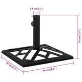 Umbrella Base Black 44x44x31 cm Cast Iron 317763