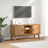 TV Cabinet OLDEN Brown 114x43x57 cm Solid Wood Pine 358600