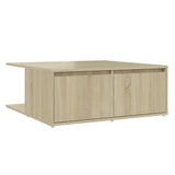 Coffee Table Sonoma oak Engineered wood 80x80x31 cm Coffee Table 806879