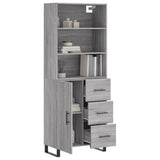 Highboard Grey Sonoma 69.5x34x180 cm Engineered Wood 3189475