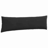 Sofa Pillows 2 pcs Black 145 x 40 cm Corduroy Fabric 42013848
