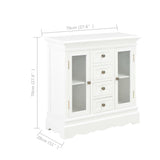 Sideboard White 70x28x70 cm Solid Pine Wood 280027