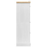 Wardrobe CORONA White 101 x 52 x 170 cm Solid Pine Wood 42021192