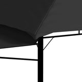 Gazebo with Double Extending Roofs 3x3x2.75 m Anthracite 180g/m 48004