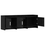 TV Cabinet 130 x 33 x 47 cm Black Oak Engineered Wood 8011196