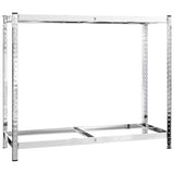 2-Layer Tire Rack 4 pcs Silver 110x40x110 cm Steel 3154231