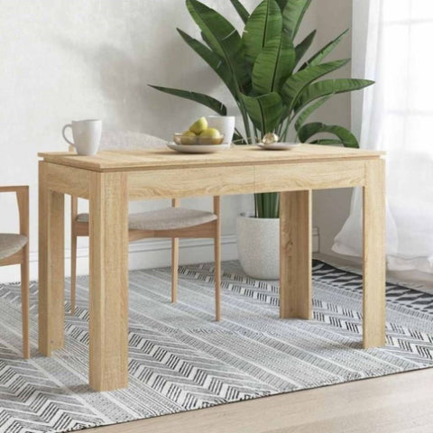 Dining Table Sonoma Oak 120x60x76 cm Engineered Wood 800759
