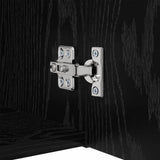 TV Cabinet Set Wall-mounted 5 pcs Black Oak Engineered Wood 3393385