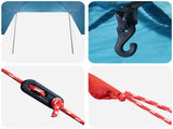 Car Tent with Roof Blue 308 x 215 x 220 cm Polyester and Steel 42028548