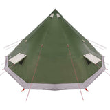 Tipi Tent with Roof Green 560 x 560 x 300 cm Taffeta 42000981