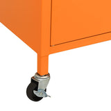 336264 Storage Cabinet Orange 60x35x56 cm Steel
