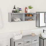 Bathroom Wall Cabinet Grey Sonoma 100x25x30 cm Engineered Wood 860099