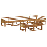 Outdoor Sofa Set 8 pcs Natural Solid Acacia Wood 3382667