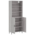 Highboard Grey Sonoma 69.5x34x180 cm Engineered Wood 3189275