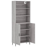 Highboard Grey Sonoma 69.5x34x180 cm Engineered Wood 3189275