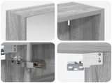 Bathroom Cabinet Set 3 pcs 130 x 14.5 x 70 cm Engineered wood 3403765