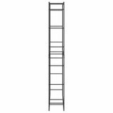 Firewood Rack Black 100x30x209 cm Steel 4018469