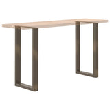 Bar Table Legs U-Shaped 2 pcs Natural Steel 40x cm Steel 4013219