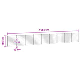 Fence Panel 9 pcs WPC and Aluminium Brown 3429383