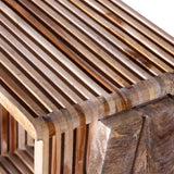 TV Cabinet with 3 Shelves Stackable Reclaimed Teak 241718