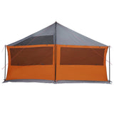 Family Tent with Roof Grey and Orange 600 x 400 x 268 cm 42028605