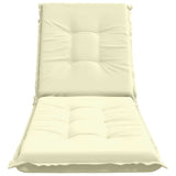 Sunlounger Cushion GEMERT 100% Polyester Cream 190 x 60 x 9 cm 947386