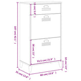 Shoe Cabinet VIKEN Black Engineered Wood 374927