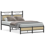 Bed Frame without Mattress Sonoma Oak 120x200 cm Engineered Wood 4106960
