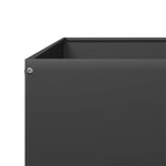 ZNTS Garden Raised Bed Black 100x100x25 cm Steel 851031