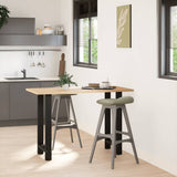 Bar Table Legs Black 2 pcs 50x cm Steel 4013328