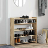Shoe Rack Sonoma Oak 80x25x81 cm Engineered Wood 859907